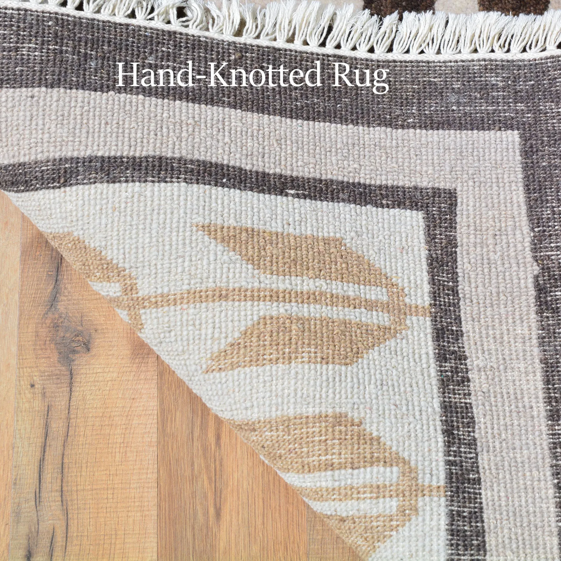 Hand-Knotted Tribal Peshawar Navajo Design Wool Rug (Size 5.1 X 8.2) Cwral-7305