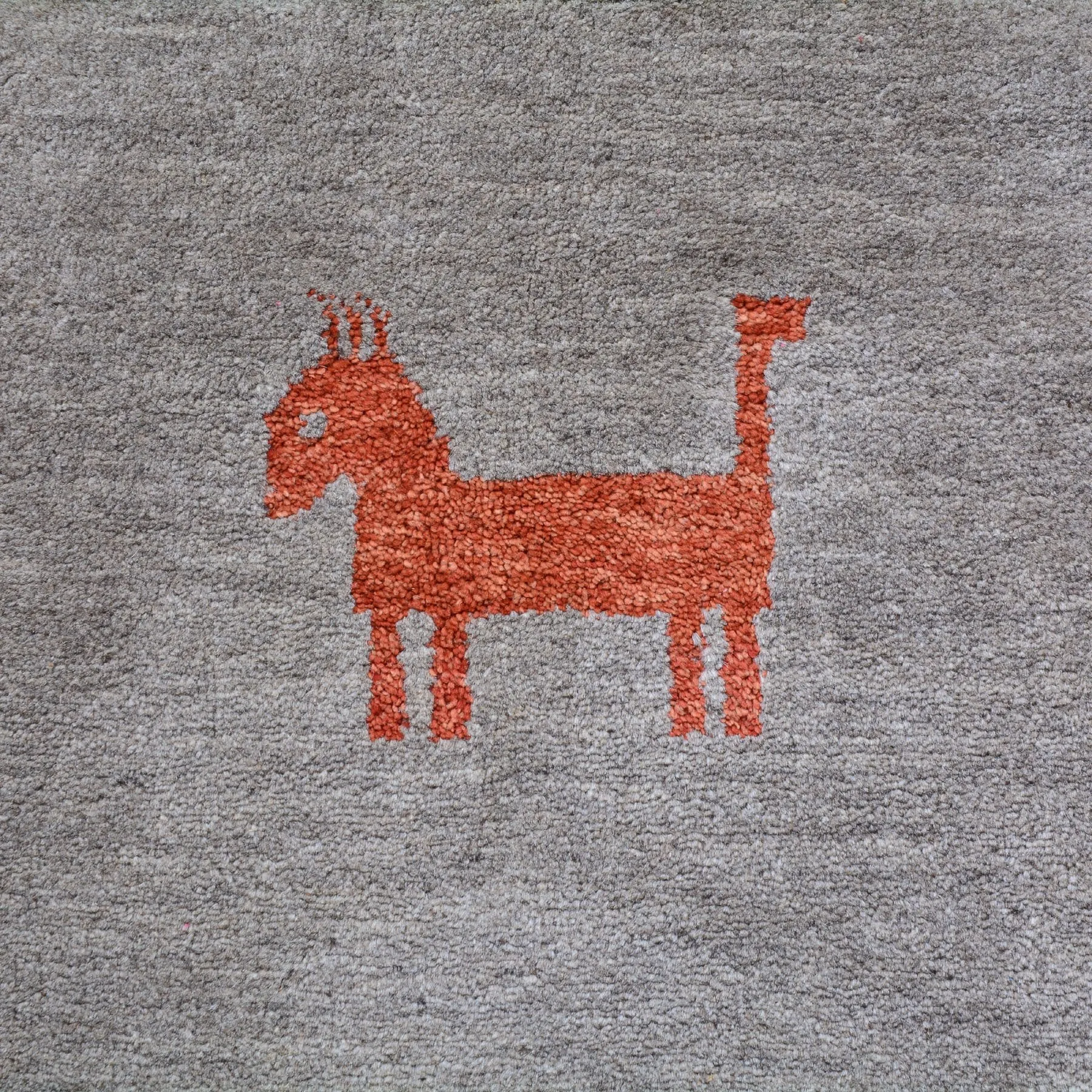 Hand-Knotted Tribal Thick Gabbeh Contemporary Wool Rug (Size 5.8 X 7.0) Brral-3951