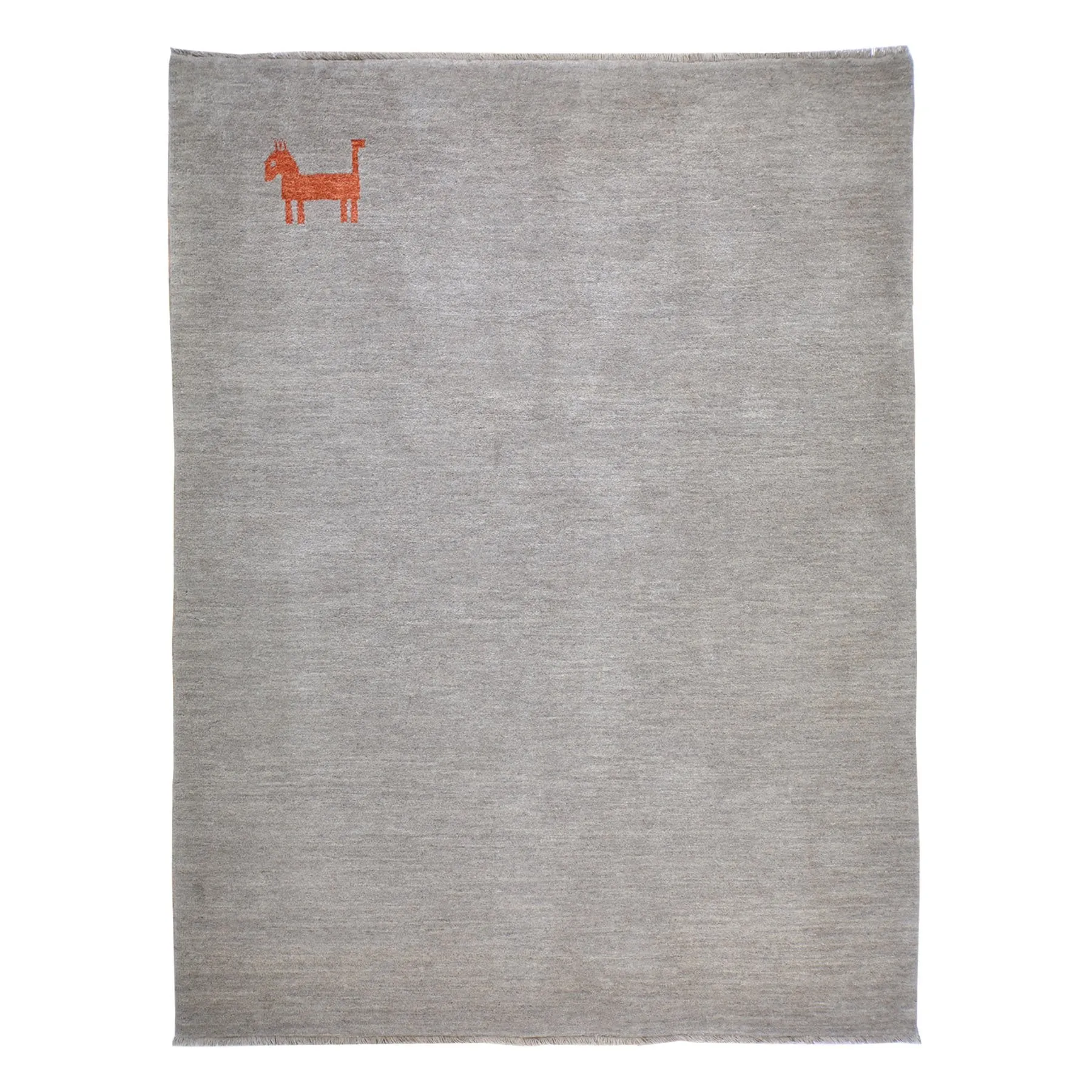 Hand-Knotted Tribal Thick Gabbeh Contemporary Wool Rug (Size 5.8 X 7.0) Brral-3951