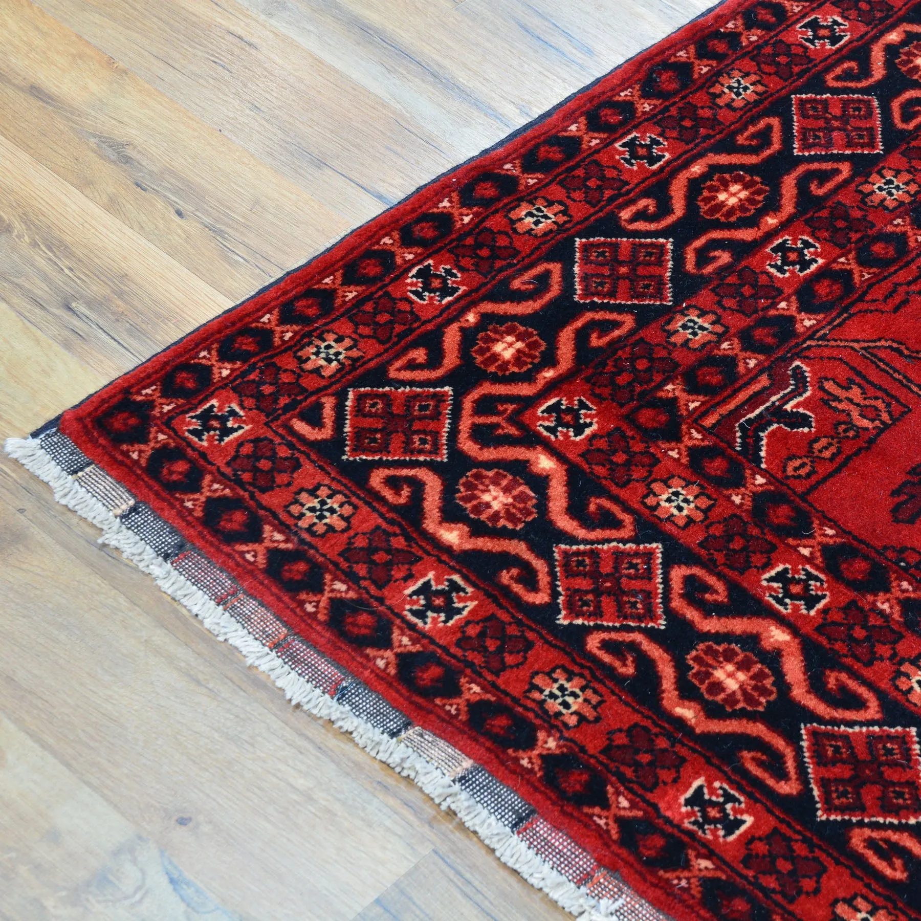 Hand-Knotted Tribal Turkoman Design Handmade Wool Rug (Size 5.0 X 6.7) Cwral-9273