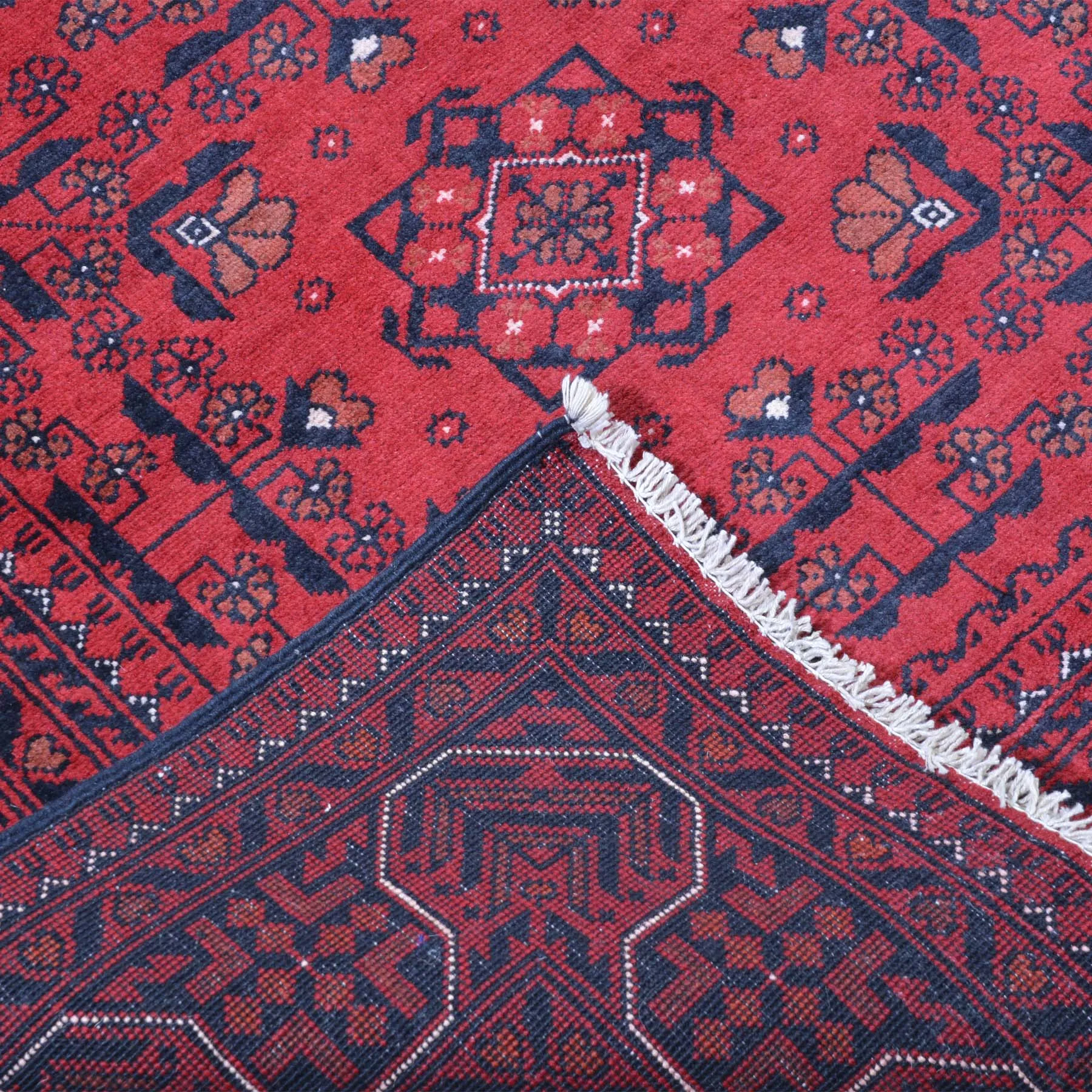 Hand-Knotted Tribal Turkoman Khal Mohammadi Design Wool Rug (Size 4.10 X 6.5) Brrsf-759