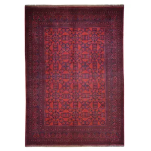 Hand-Knotted Turkmen Tribal Traditional Afghan Rug (Size 6.7 X 9.7) Brral-6336