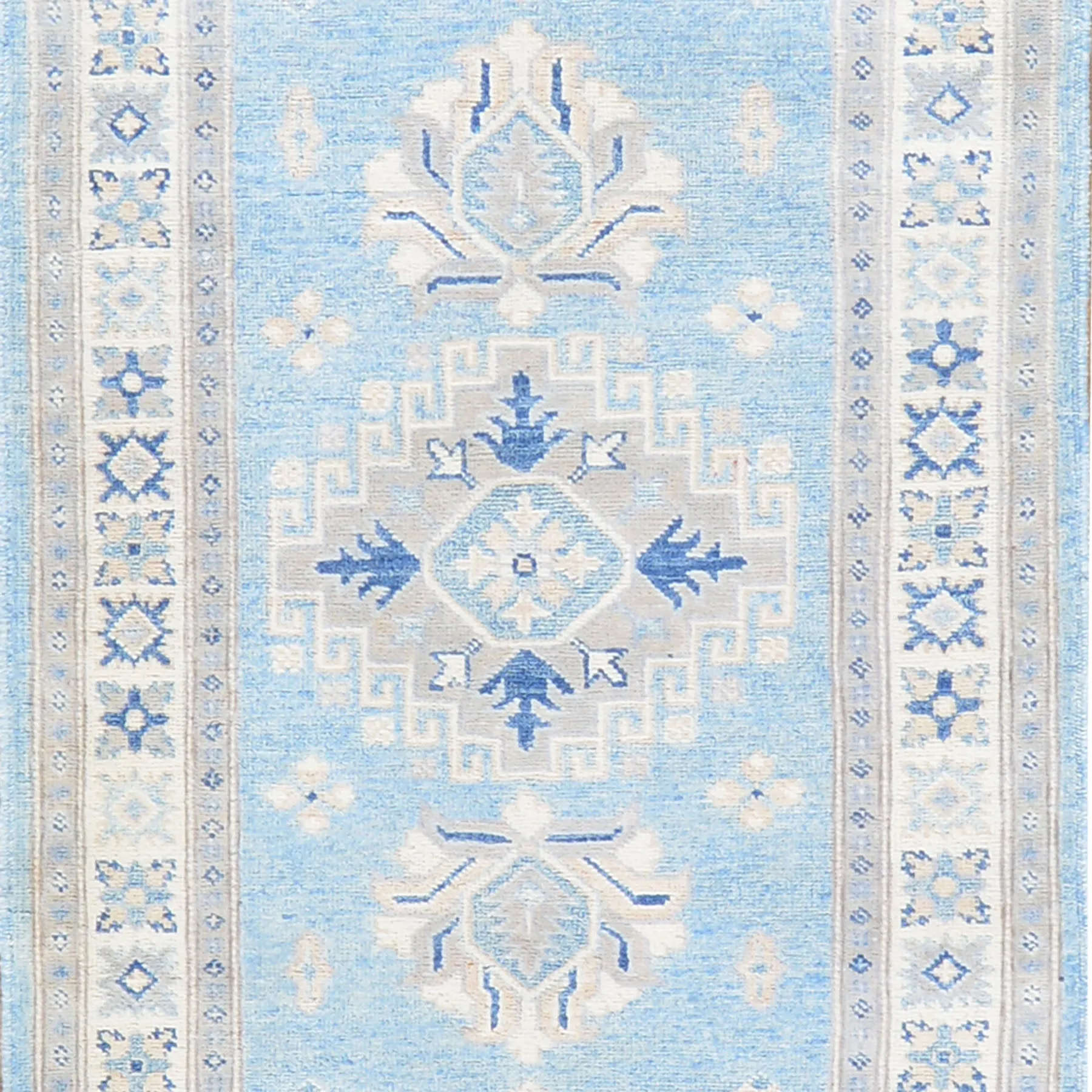 Hand-Knotted Vintage look Kazak Design Handmade Wool Rug (Size 2.8 X 14.3) Cwral-7953