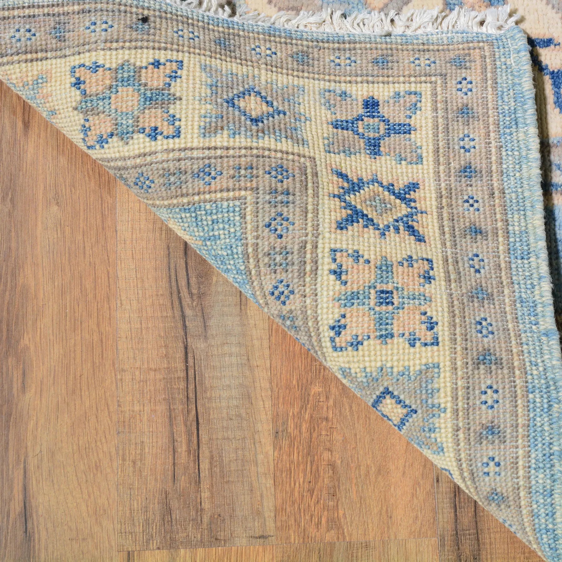 Hand-Knotted Vintage look Kazak Design Handmade Wool Rug (Size 2.8 X 14.3) Cwral-7953
