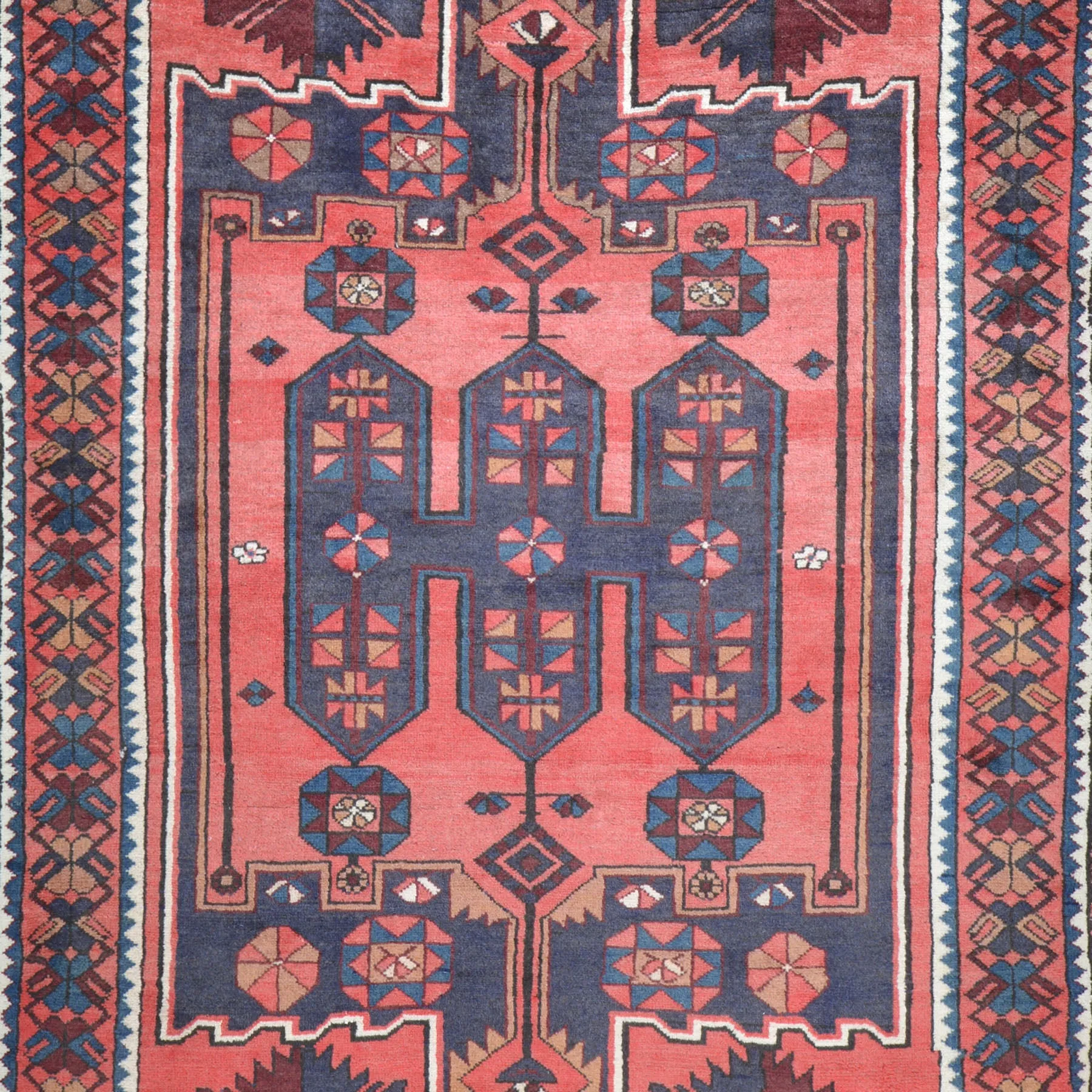 Hand-Knotted Vintage Traditional Design Handmade Wool Rug (Size 4.10 X 6.8) Cwral-10818