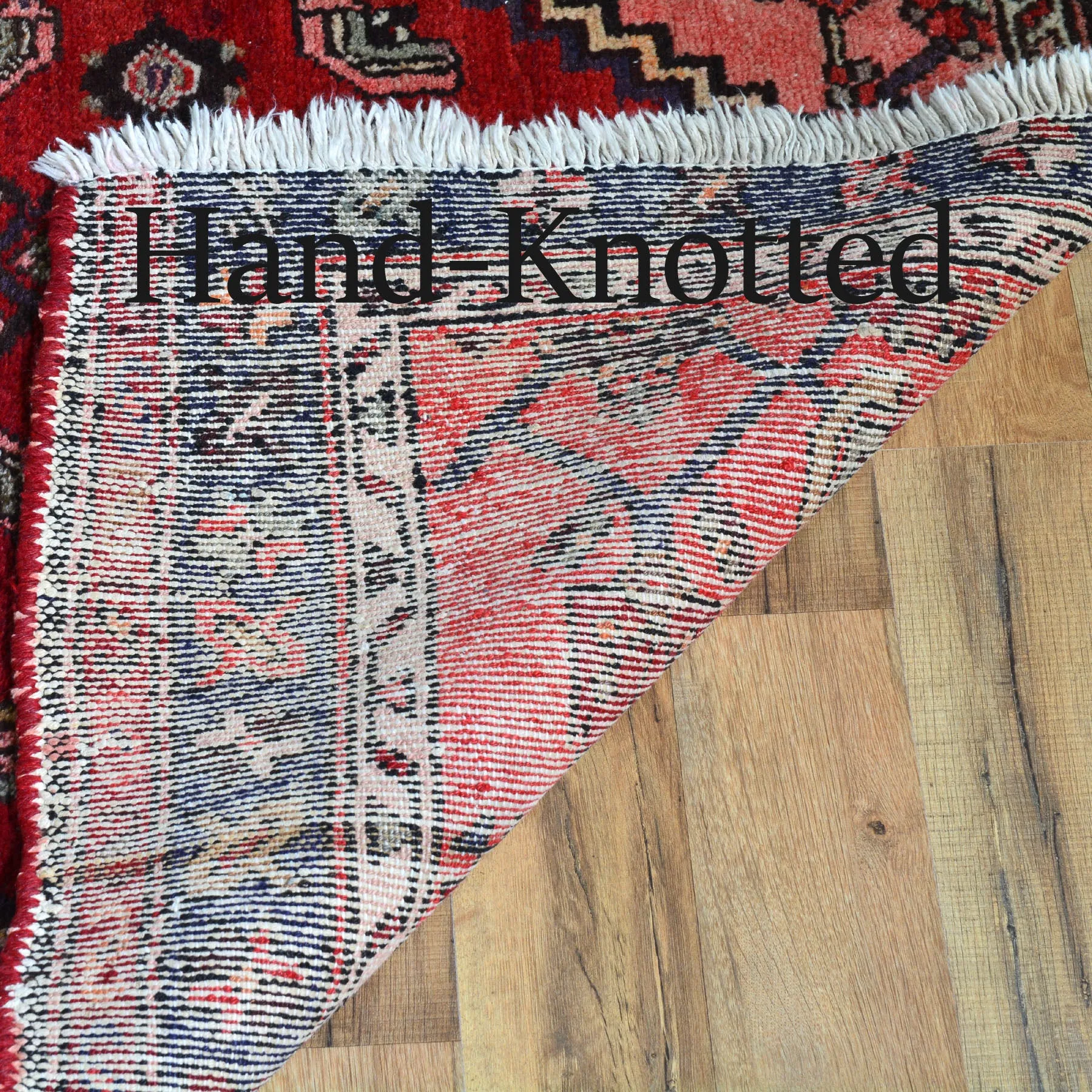 Hand-Knotted Vintage Traditional Tribal 100% Wool Rug (Size 3.2 X 8.11) Brral-2925