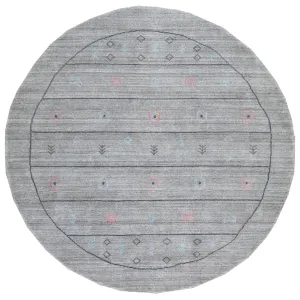 Hand-Loomed Modern Round Bamboo Silk Rug (Size 5.0 X 5.0) Cwral-7014