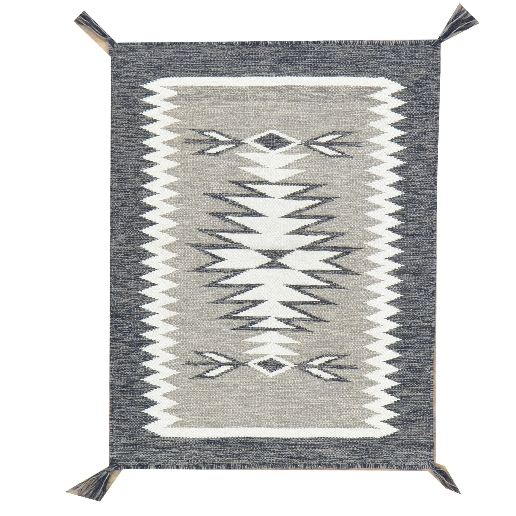 Hand-Woven Flat-Weave Contemporary Design Handmade Wool Rug (Size 2.2 X 3.0) Cwral-11049