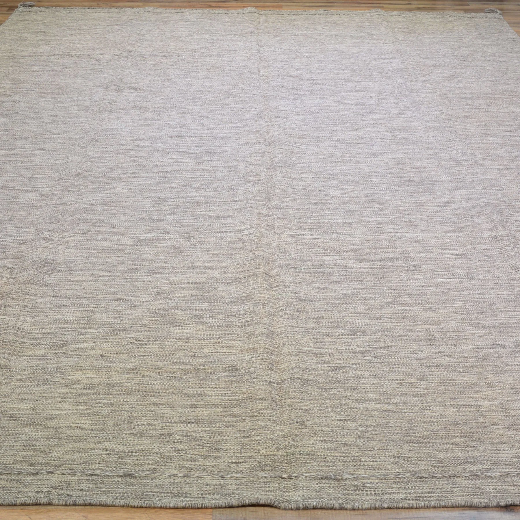 Hand-Woven Flat-Weave Contemporary Design Handmade Wool Rug (Size 8.10 X 11.10) Cwral-10959