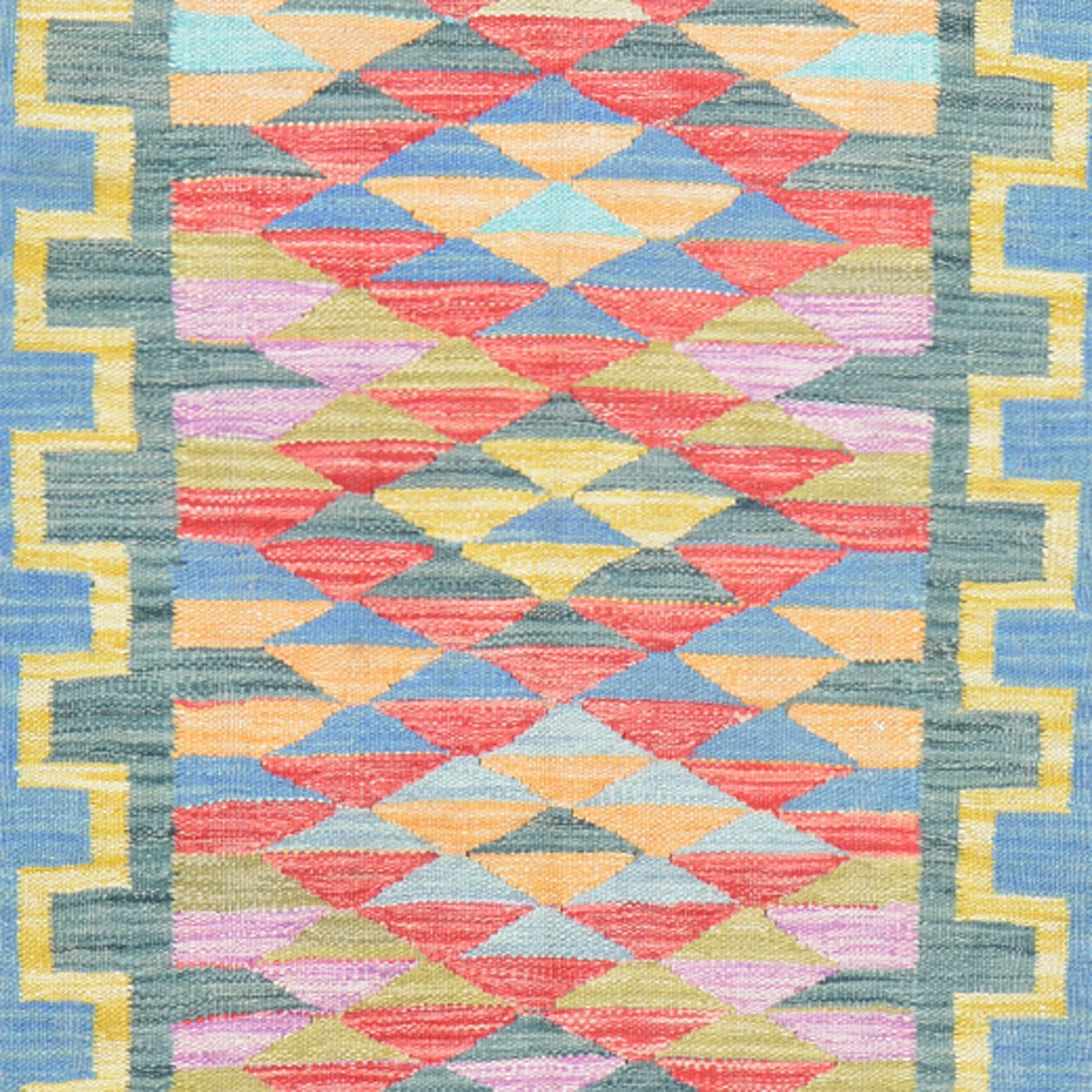 Hand-Woven Reversible Momana Kilim Handmade Wool Rug (Size 2.7 X 8.3) Cwral-10704