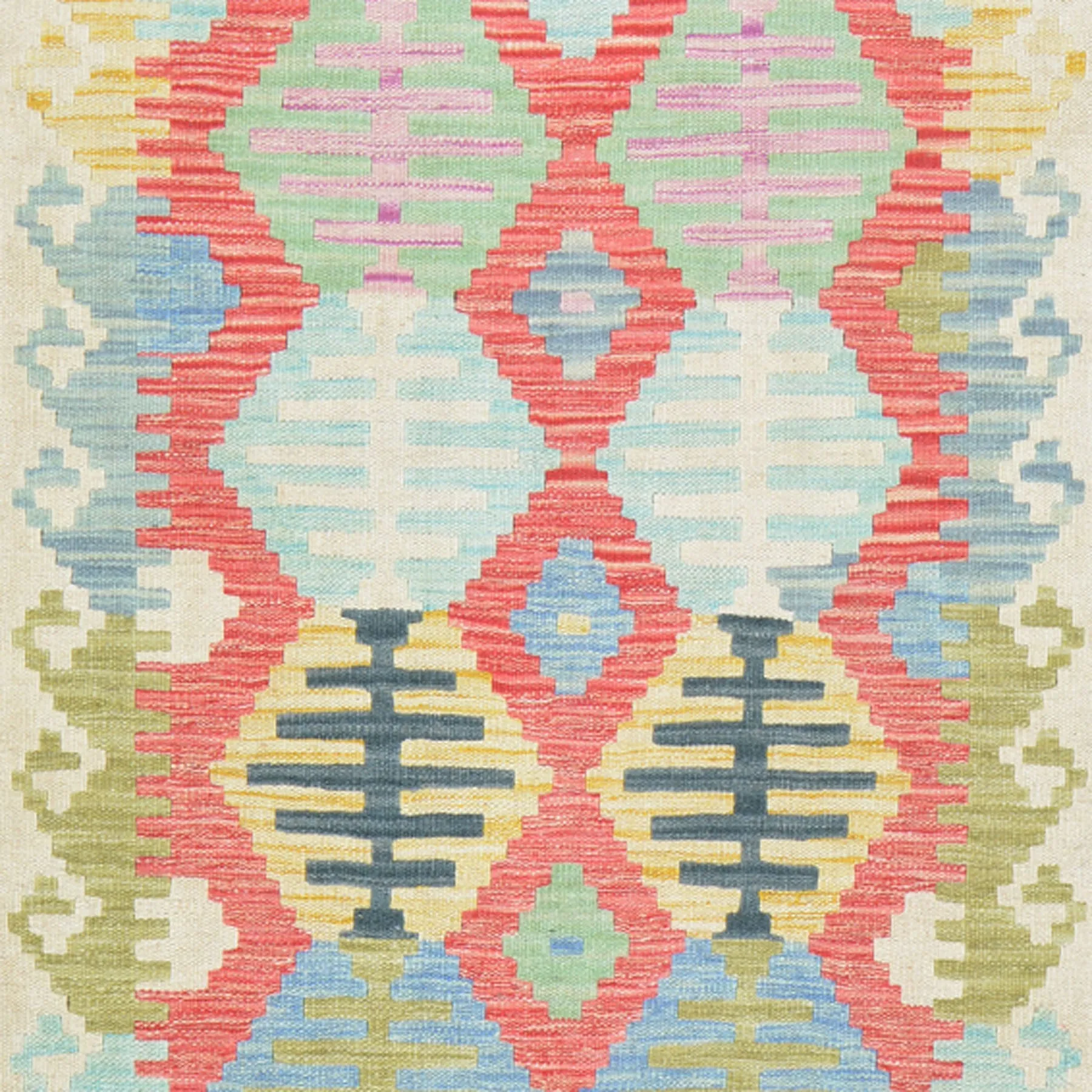 Hand-Woven Reversible Momana Kilim Handmade Wool Rug (Size 2.8 X 7.11) Cwral-10707