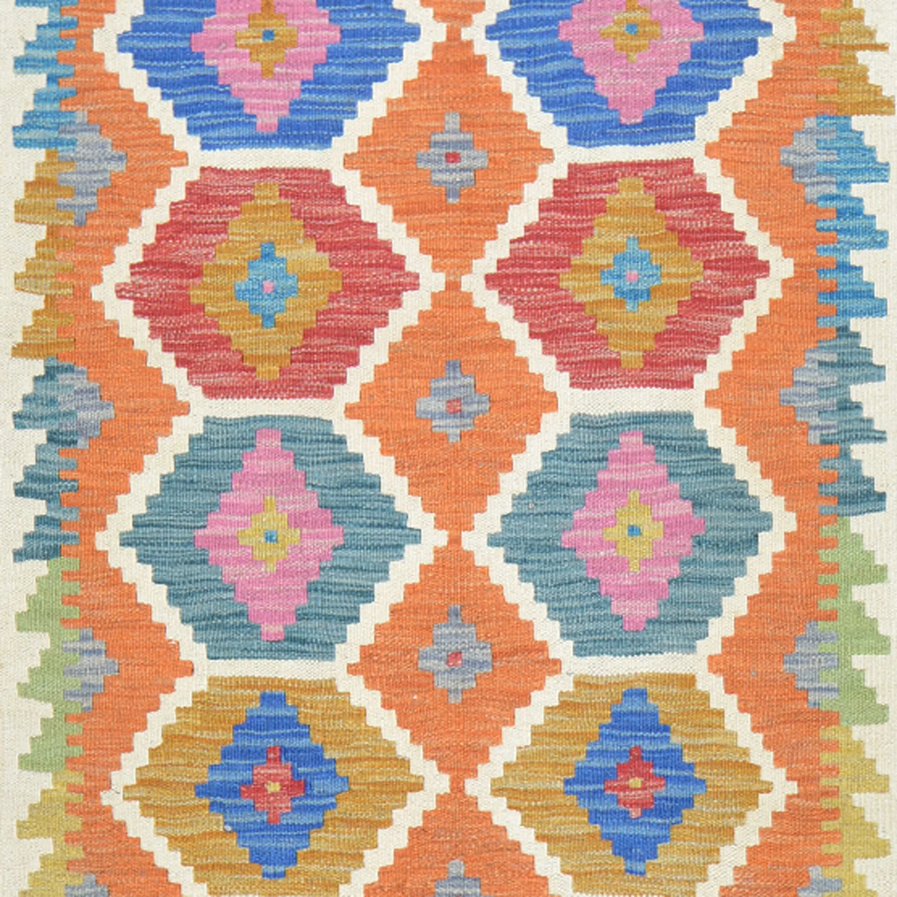 Hand-Woven Reversible Momana Kilim Handmade Wool Rug (Size 2.9 X 8.1) Cwral-10713