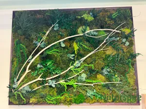 Handmade Moss Wall Art | Preserved Moss Art | Sustainable Decor | Eco-Friendly | Moss Art with Branches