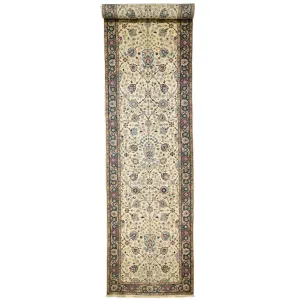 Handmade Traditional Design 100% Wool Wide Runner Rug (Size 4.0 X 15.10) Cwral-6864