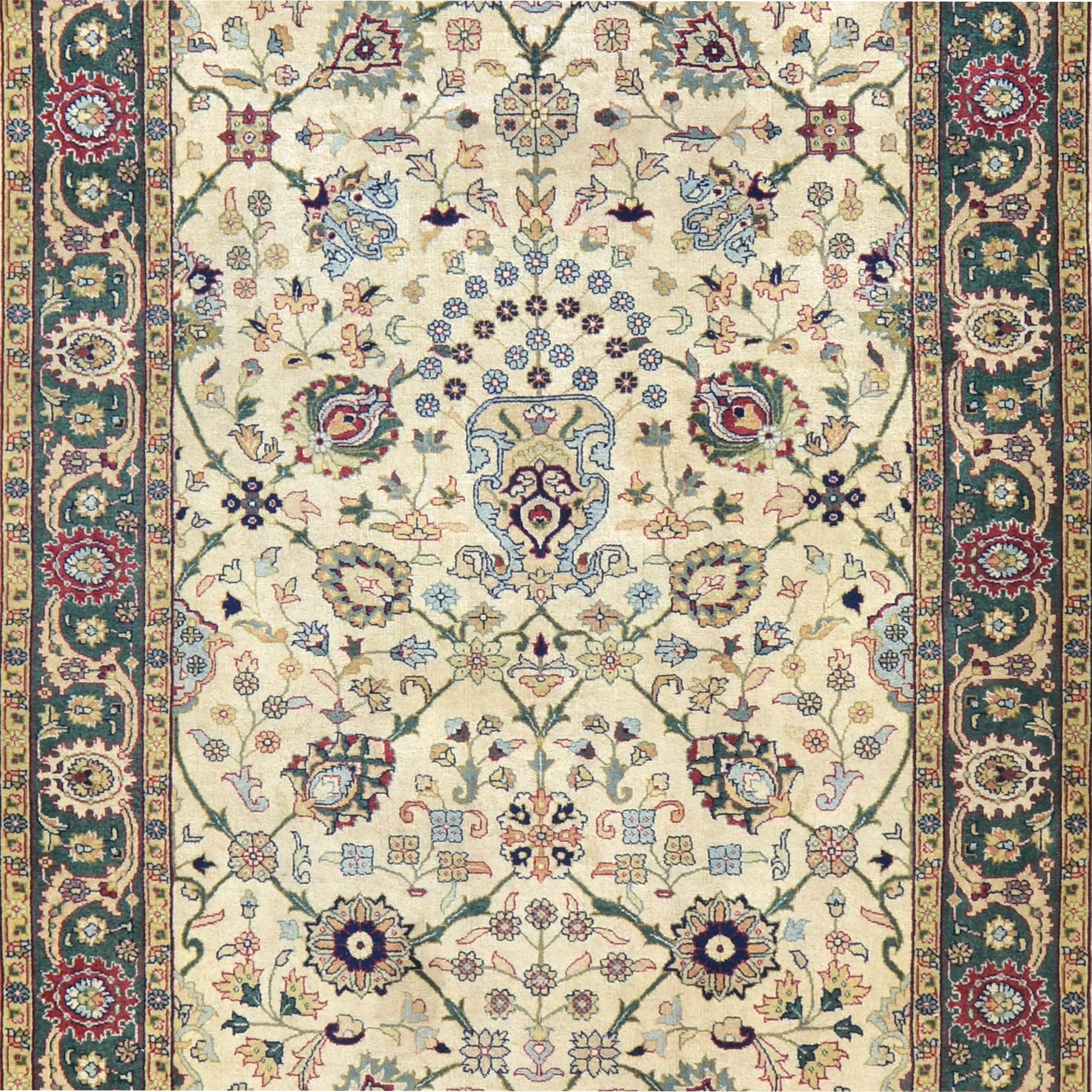 Handmade Traditional Design 100% Wool Wide Runner Rug (Size 4.0 X 15.10) Cwral-6864