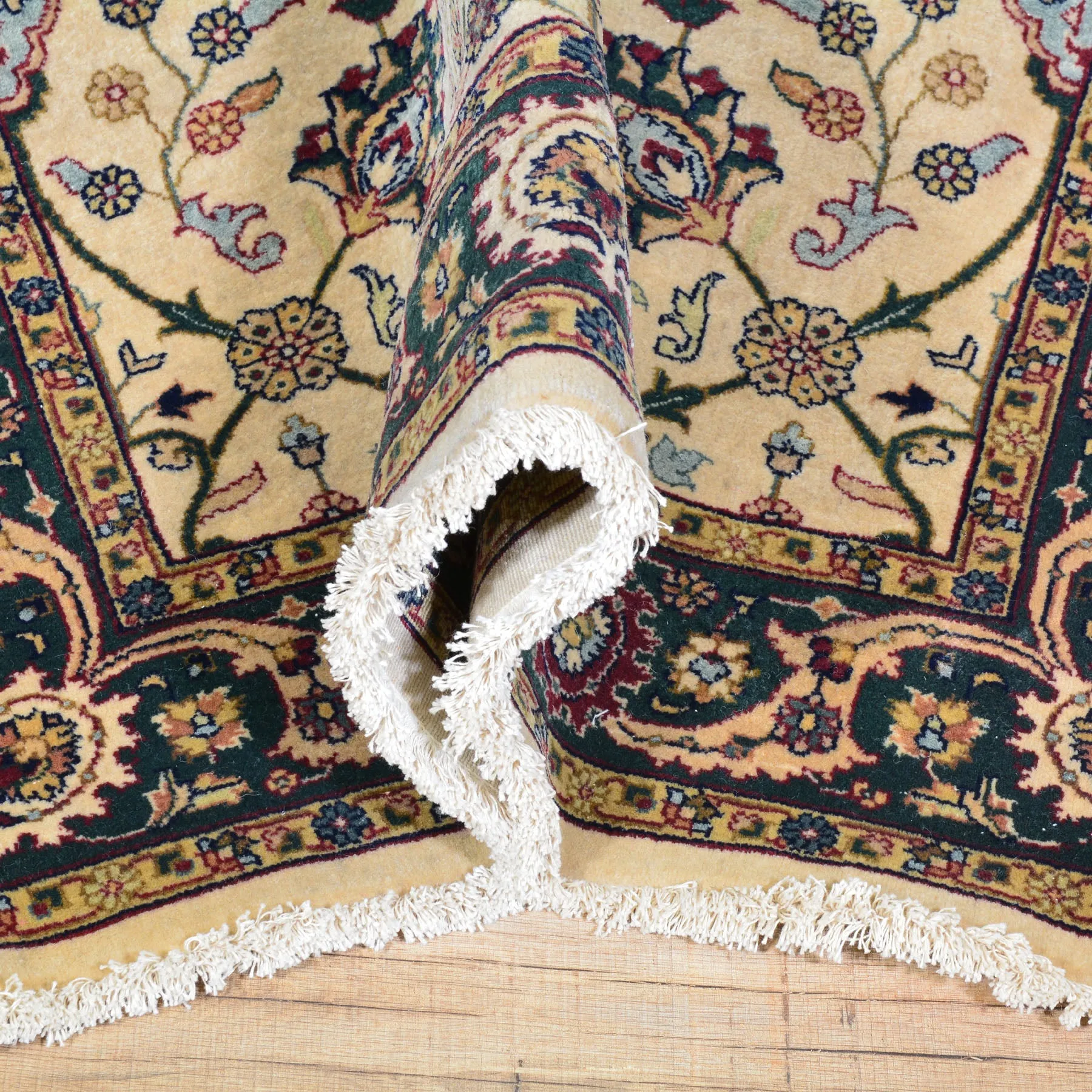 Handmade Traditional Design 100% Wool Wide Runner Rug (Size 4.0 X 15.10) Cwral-6864