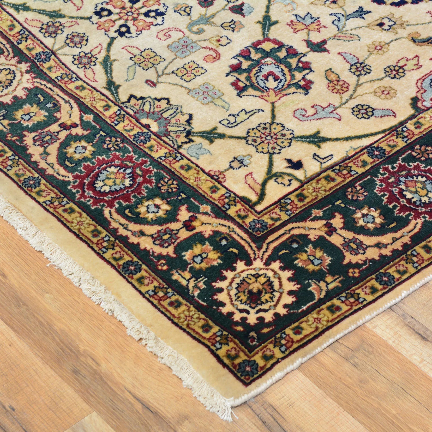 Handmade Traditional Design 100% Wool Wide Runner Rug (Size 4.0 X 15.10) Cwral-6864