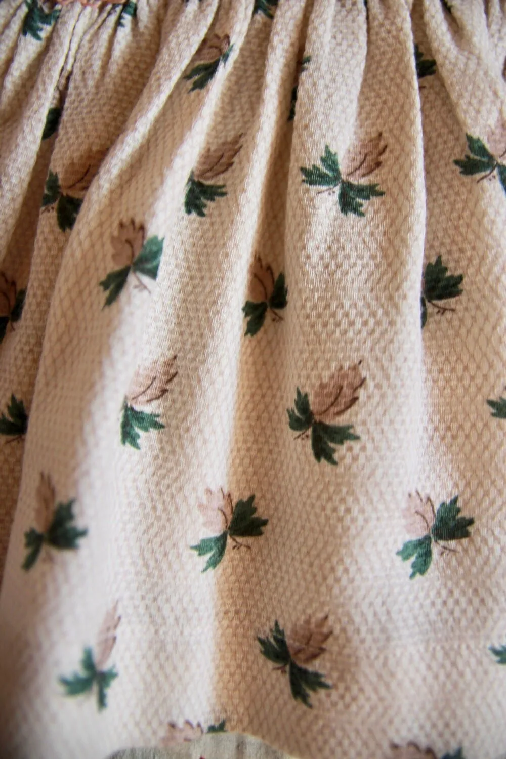 Handsmock Blouse in Hazelnut Flowers Print by Bonjour