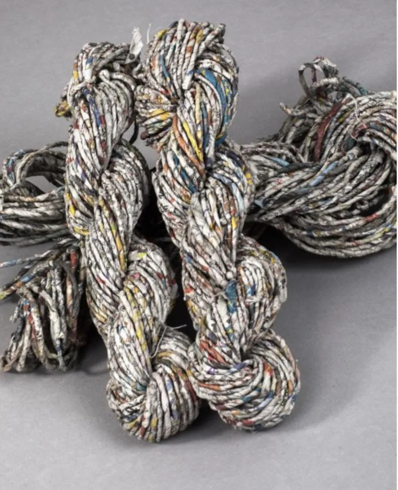 Handspun Newspaper Yarn