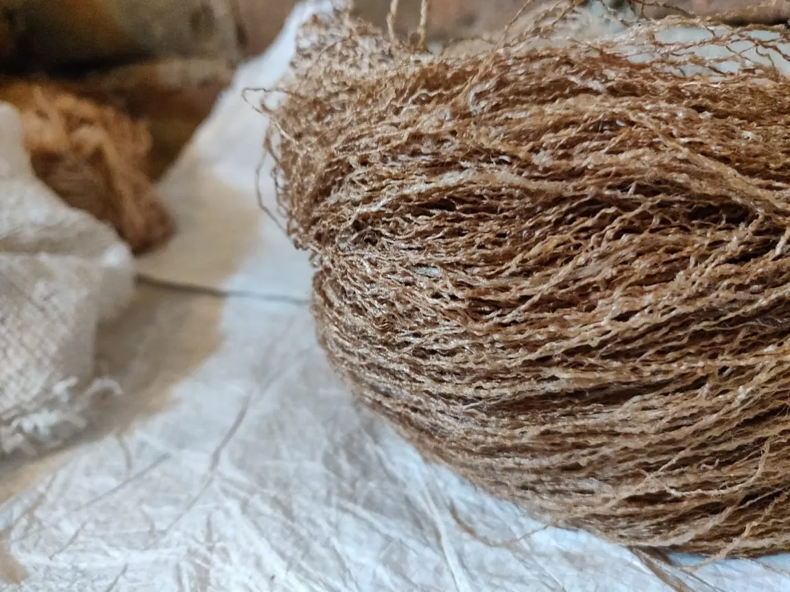 Handspun Tassah Raw Silk