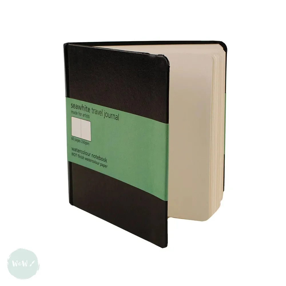 Hardback Watercolour Paper Book - TRAVEL JOURNAL - 140 x 140mm SQUARE - 200gsm NOT Surface
