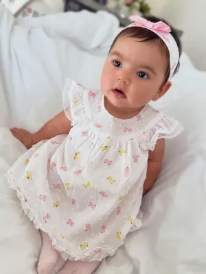 Harper - Baby Ferr Pink Two Piece with Headband
