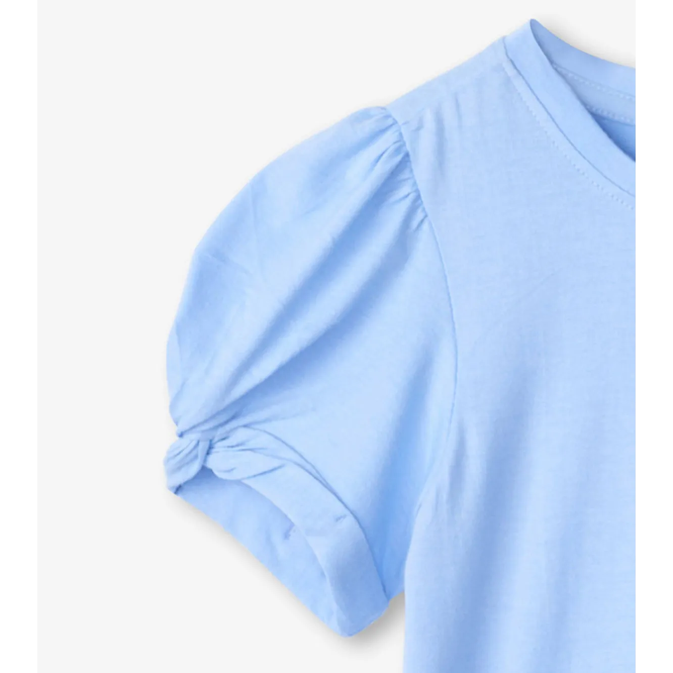 Hatley Vista Blue Twisted Sleeve Top
