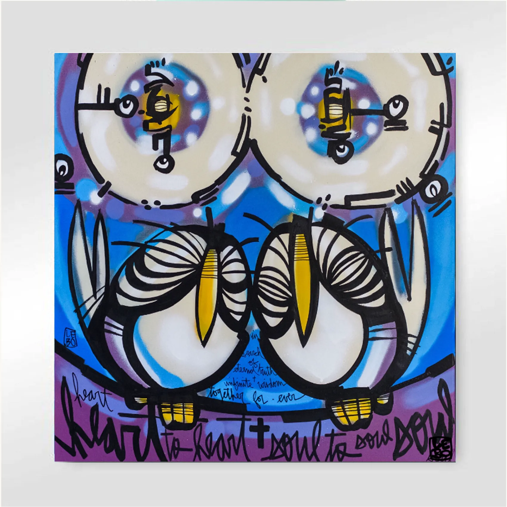 Heart to Heart & Soul to Soul - Lebo Brushed Aluminum Artbond