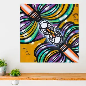 Heart To Heart and Soul To Soul (yellow) - Mineral Print