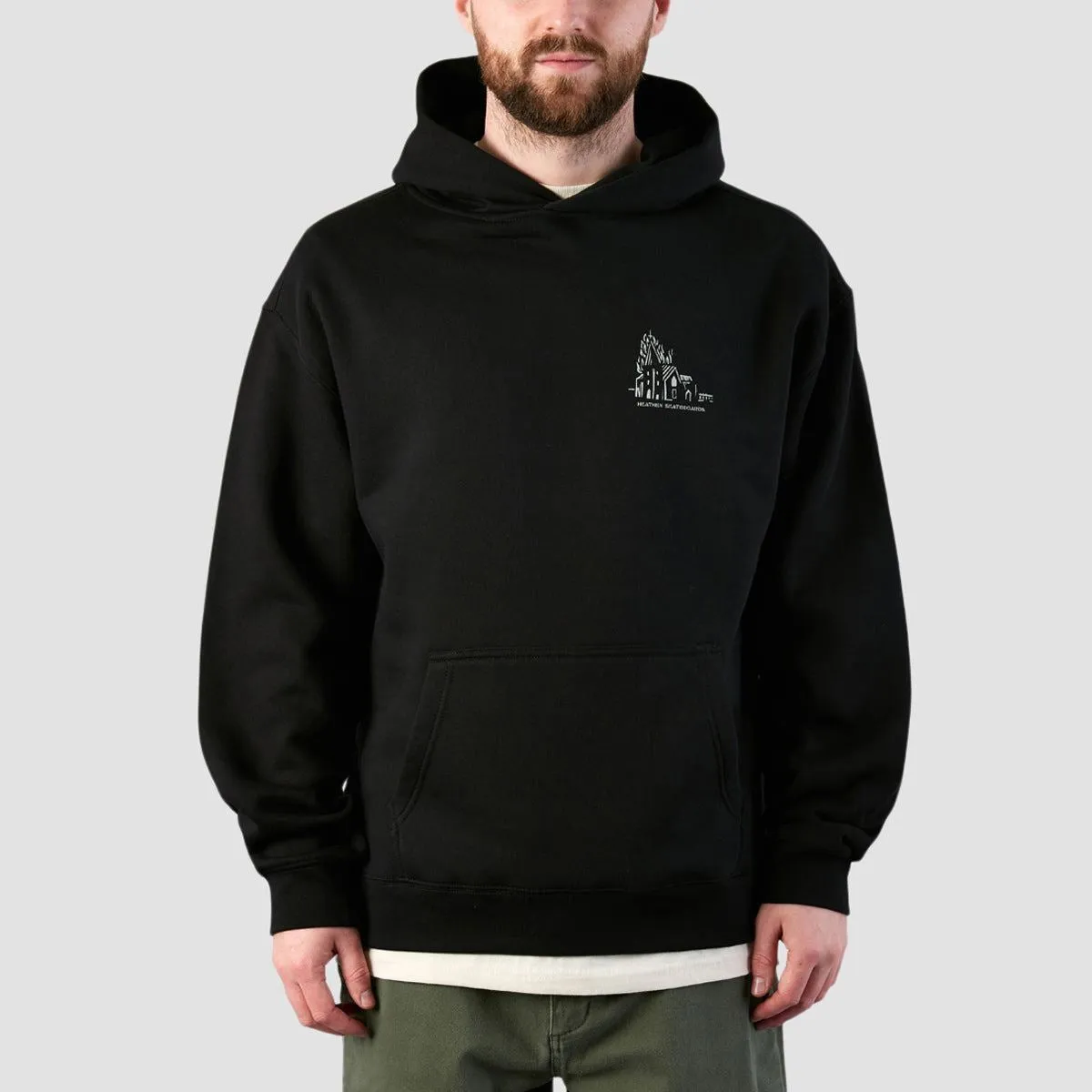 Heathen Lighthouse Pullover Hoodie Black