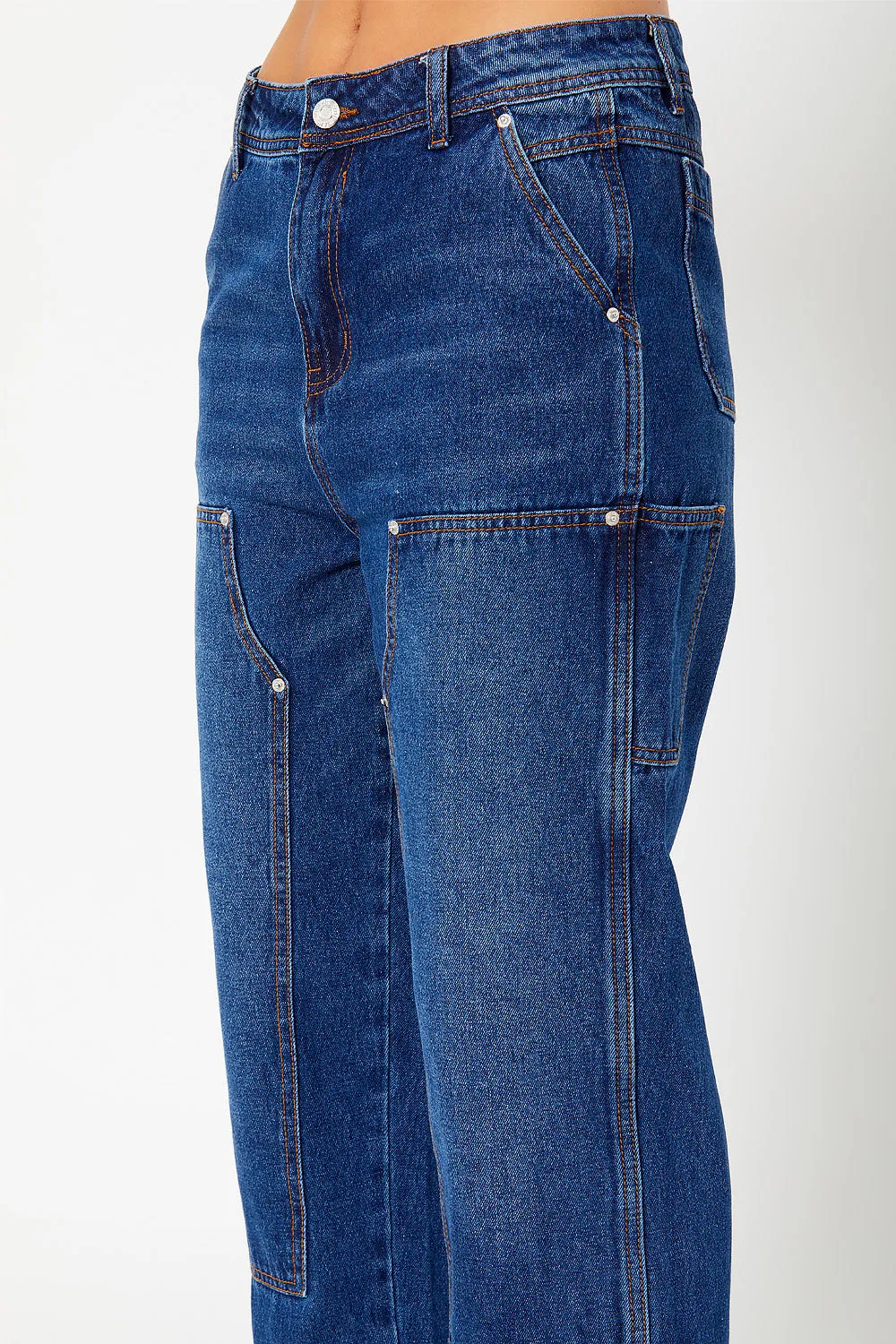 High-rise carpenter pants