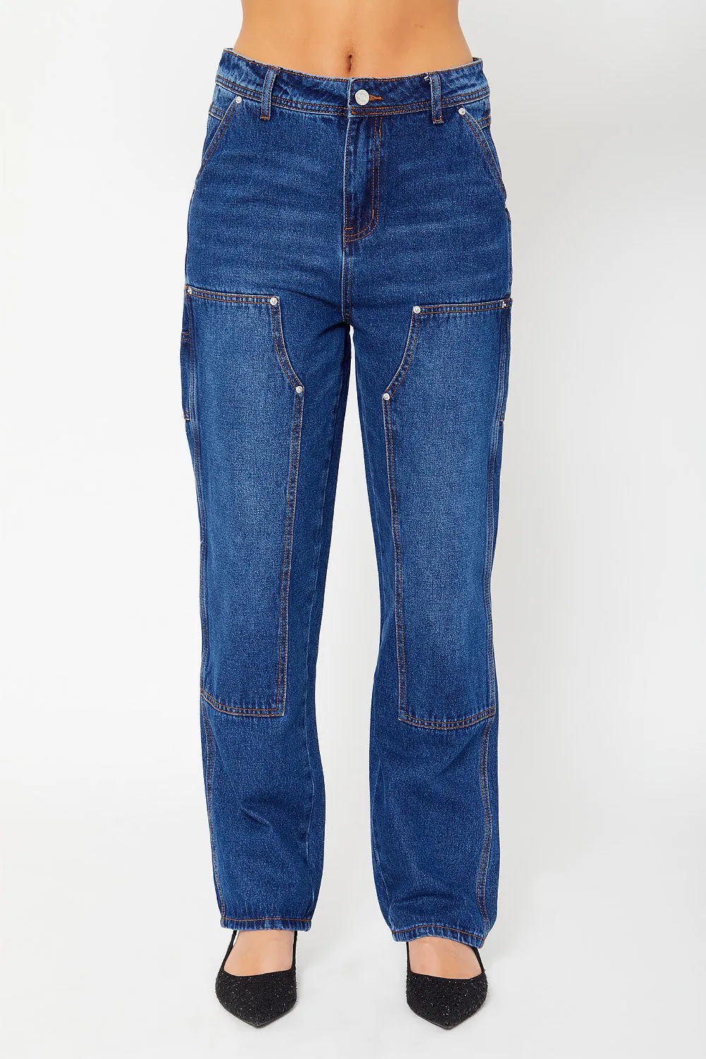 High-rise carpenter pants