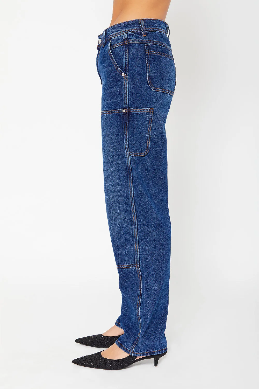 High-rise carpenter pants