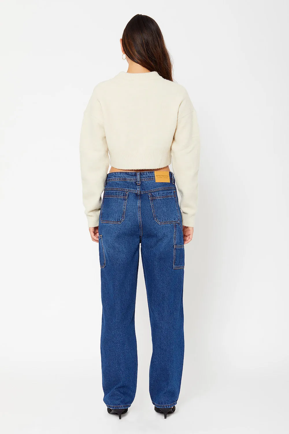 High-rise carpenter pants