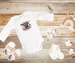 Highland Cow Baby Bodysuit