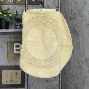Home Weavers Bloomfield Ruffle Ring Bath Rug 16719ba7a6e445 Yellow 28" Round