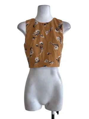 Honey Floral Textured Top