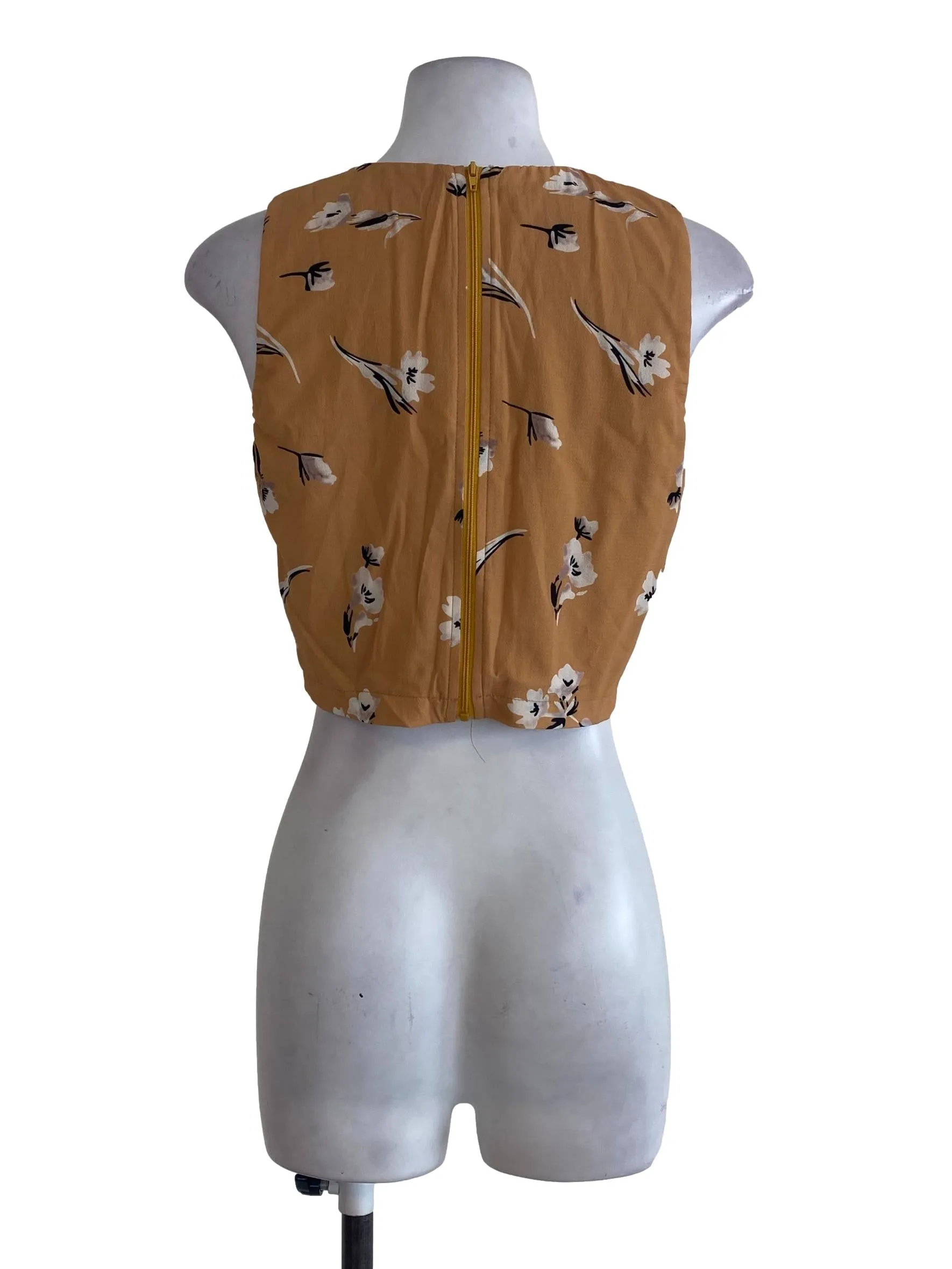 Honey Floral Textured Top