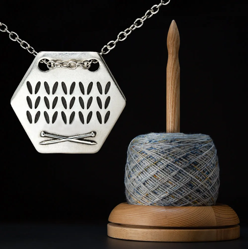 Honeycomb Knit Necklace