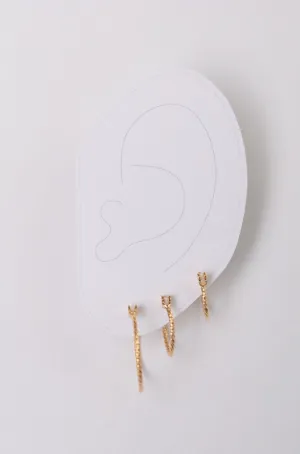 Hoops Galore Set In Gold