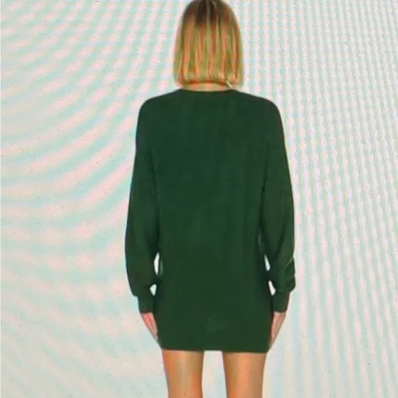House of Harlow 1960 X Revolve Owen wool blend forest green oversized sweater XS
