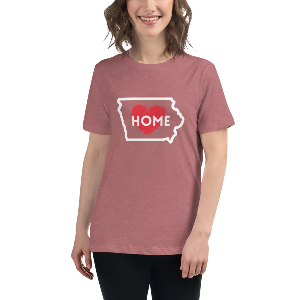 IOWA IS HOME Women's Relaxed T-Shirt