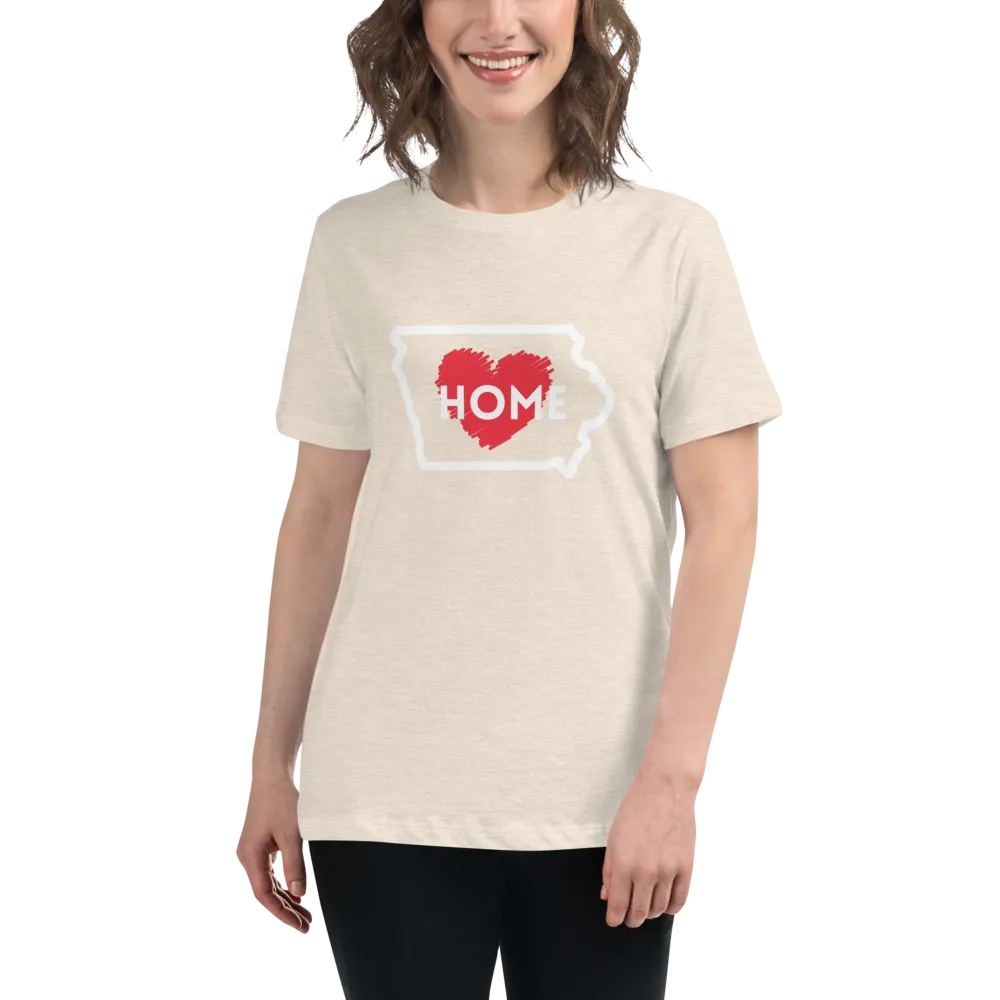 IOWA IS HOME Women's Relaxed T-Shirt