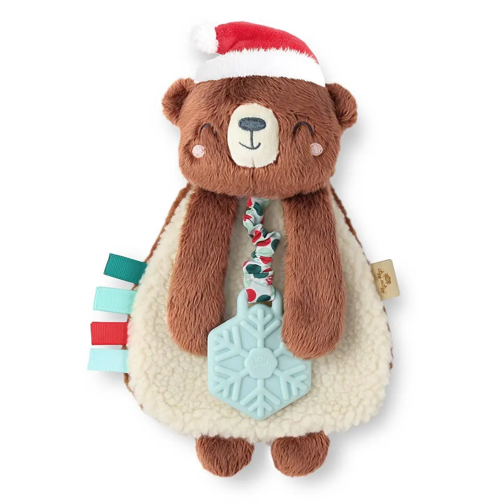 Itzy Lovey™ Holiday Bear Plush   Teether Toy
