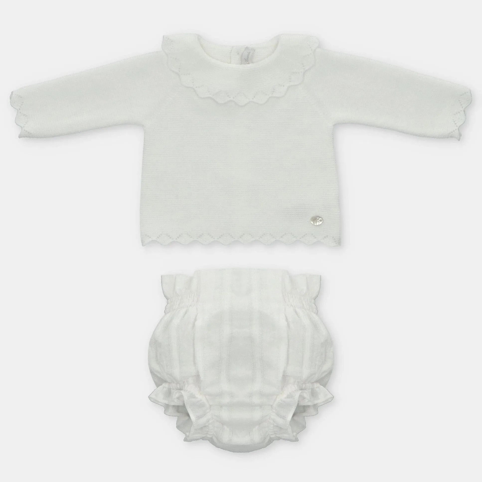 Ivory Top and Bloomers Set