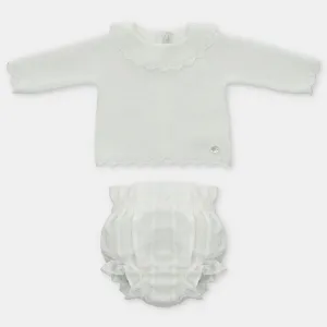 Ivory Top and Bloomers Set