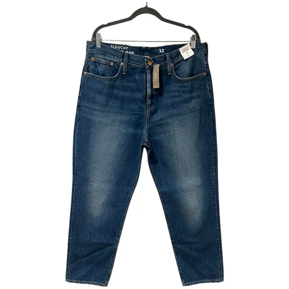 J. Crew Slouchy Boyfriend Jean in Bright Indigo Wash (32)
