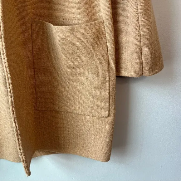 J. Crew Tan Merino Wool Blend Sophie Sweater Blazer