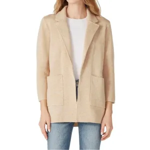 J. Crew Tan Merino Wool Blend Sophie Sweater Blazer