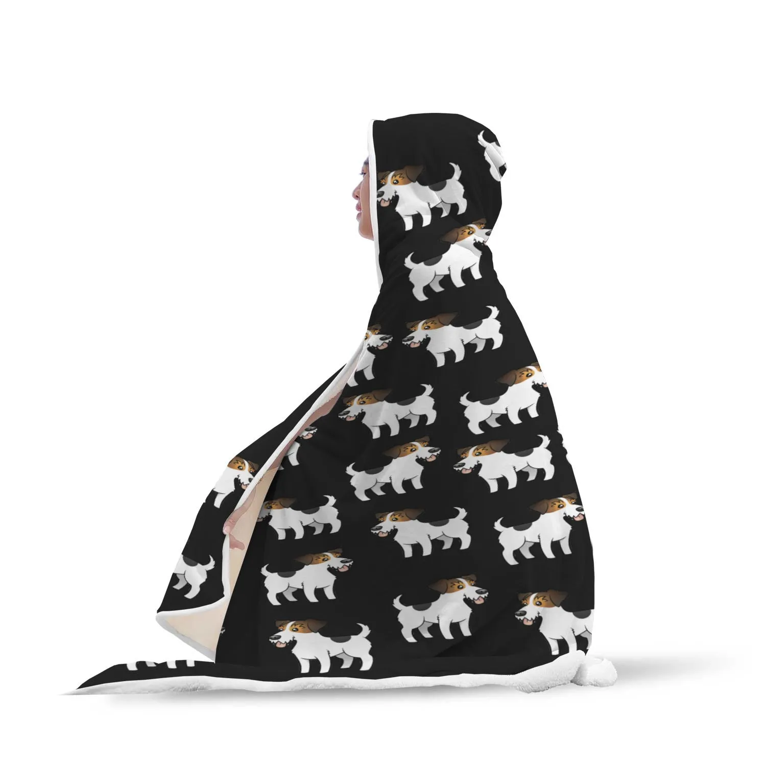Jack Russell Hooded Blanket